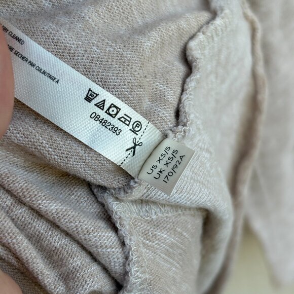 Free People Beach Cocoon Cowl Neck Sweater Women's XS/S Oatmeal Pullover Comfort - Picture 5 of 8